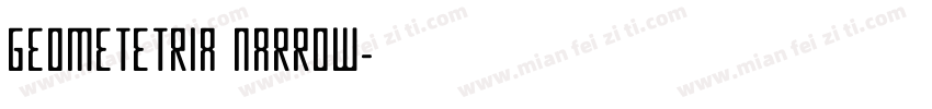 GEOMETETRIA NARROW字体转换